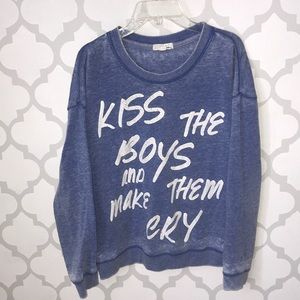 Blue Faded Crewneck Garage